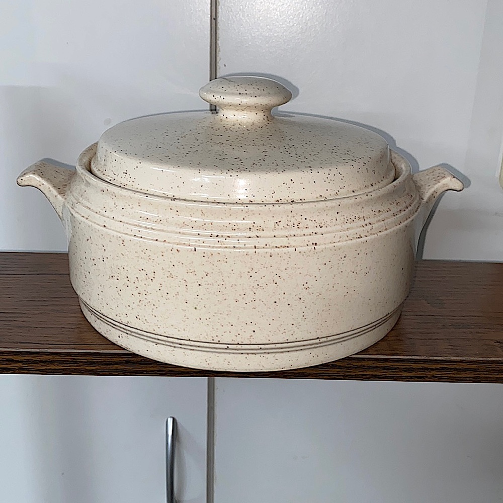 Vintage Homer Laughlin Country Sage Covered Vegetable Dish